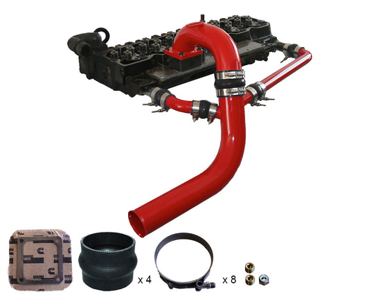Pusher 3" Intake Manifold and 3" Cross-Air Package for 2003-2007 Dodge Cummins