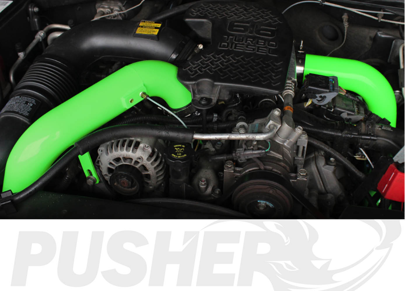Pusher SuperMax Intake System & Pusher Max 3" Driver-side Charge Tube for 2006-2010 Duramax LBZ/LMM Trucks