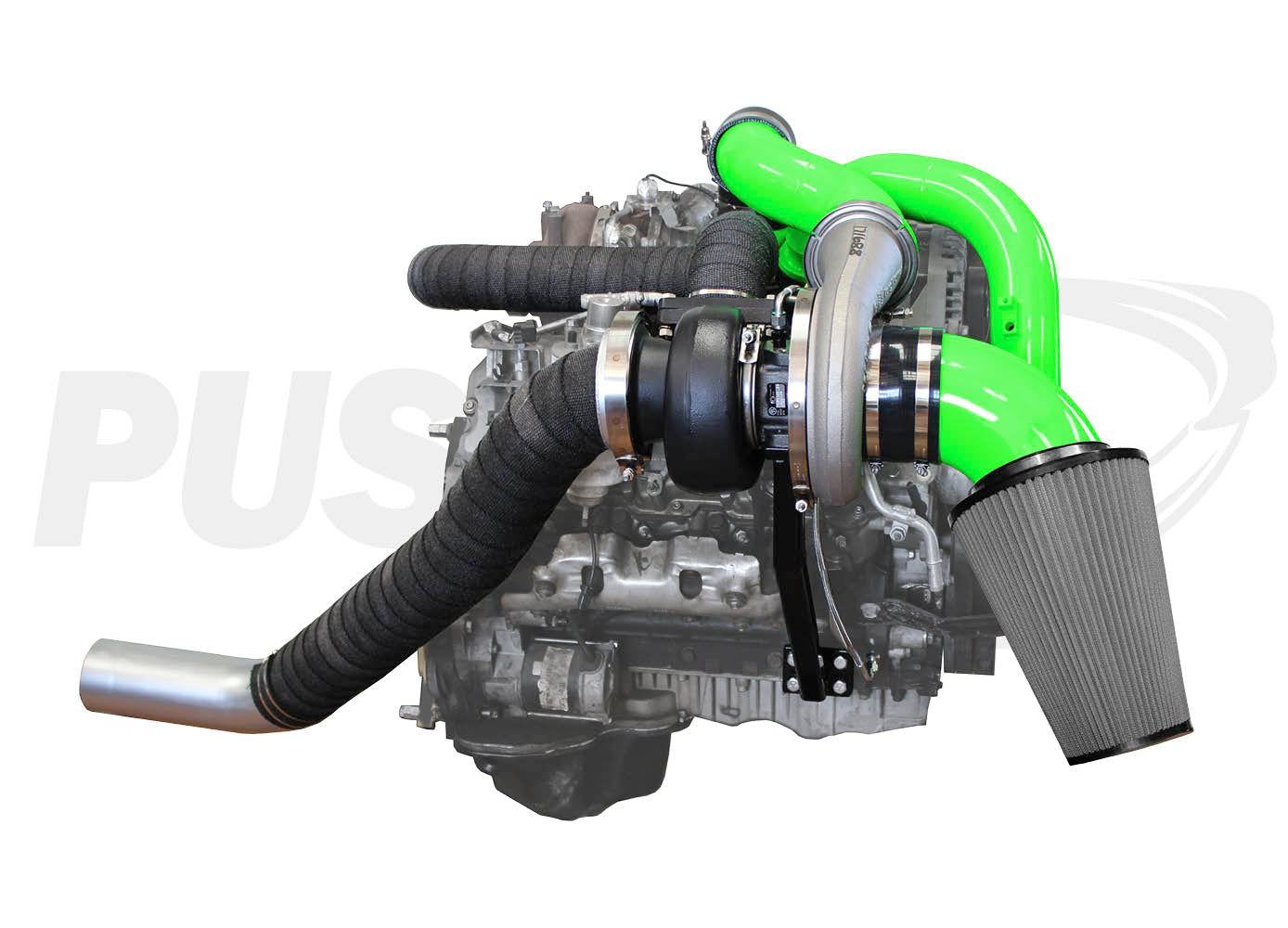 Pusher Max Compound Turbo System for 2007.5-2010 Duramax LMM Trucks