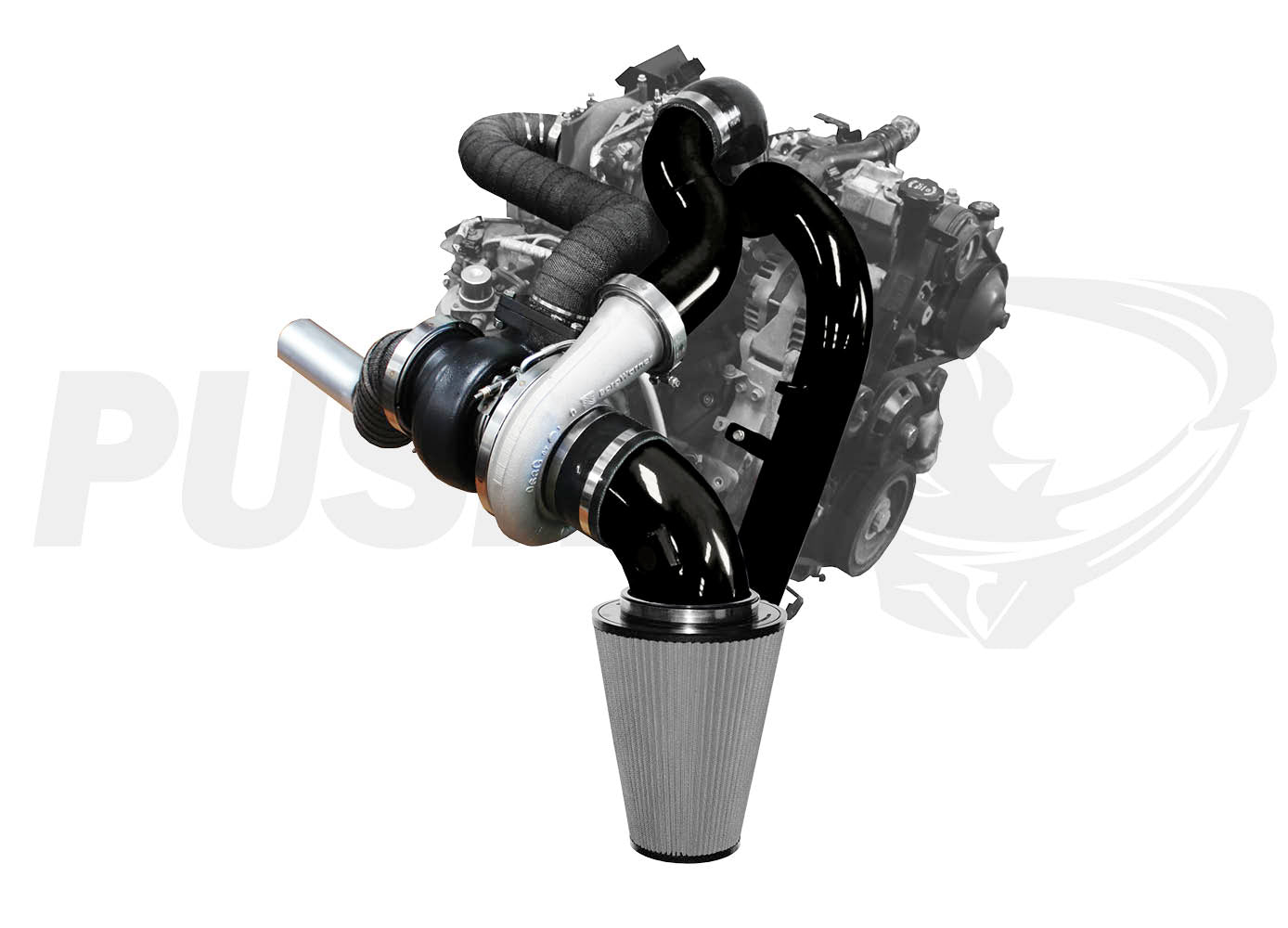 Pusher Max Compound Turbo System for 2007.5-2010 Duramax LMM Trucks