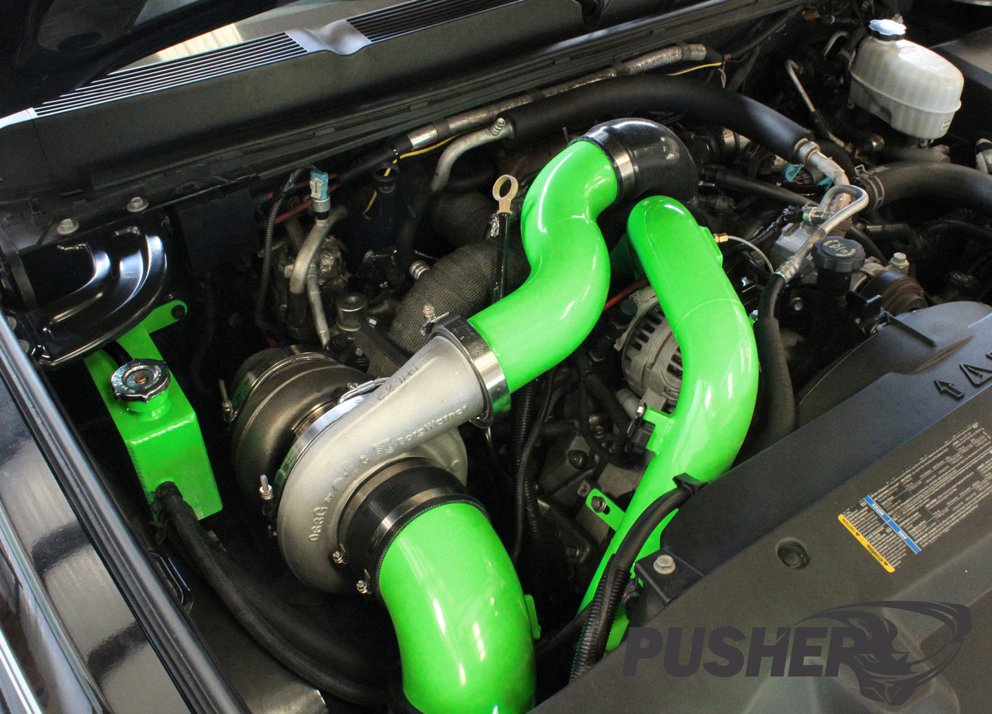 Pusher Max Compound Turbo System for 2007.5-2010 Duramax LMM Trucks