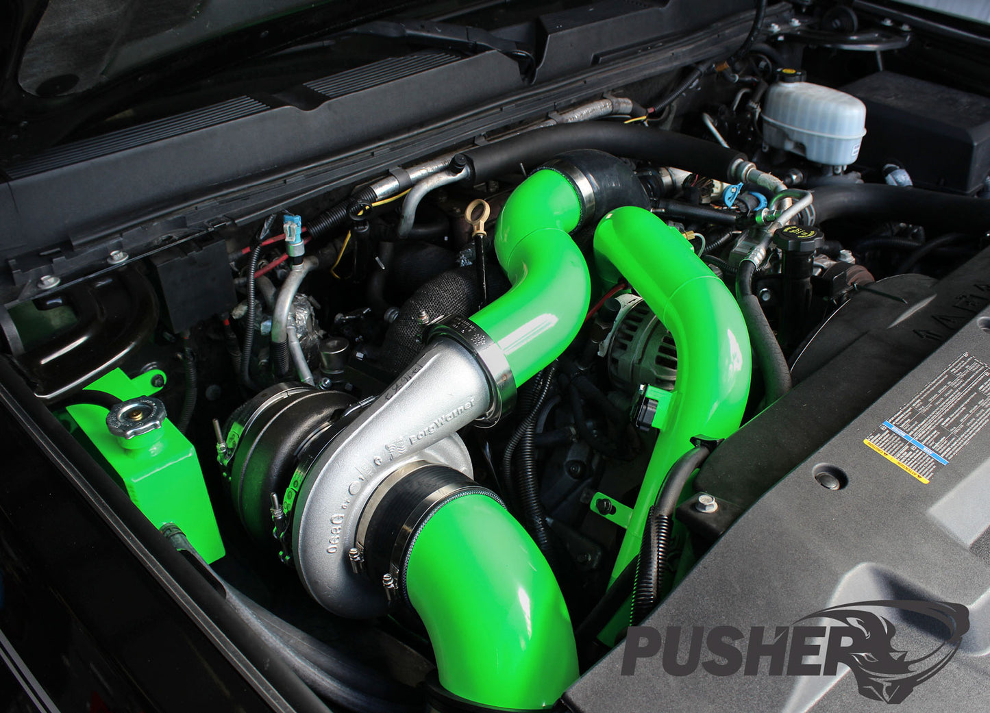 Pusher Max Compound Turbo System for 2007.5-2010 Duramax LMM Trucks