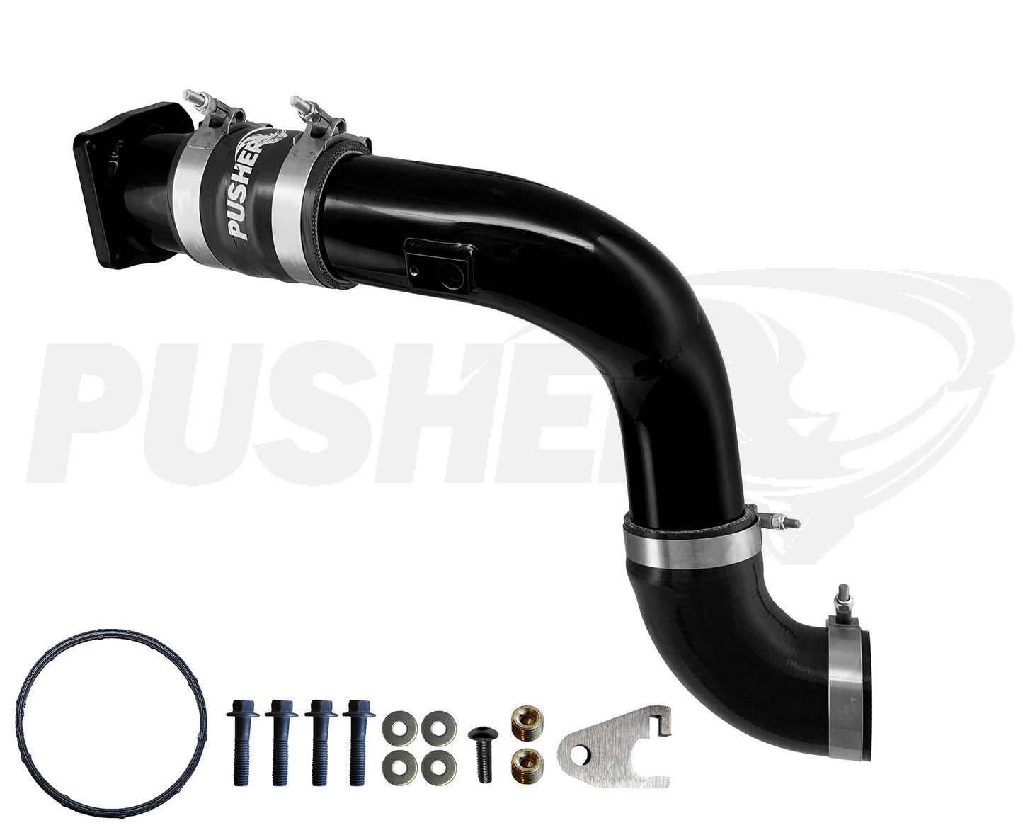Pusher HD 3" Cold Side Charge Tube for 2011-16 Ford F250/350 6.7L Powerstroke w/ Throttle Valve Replacement