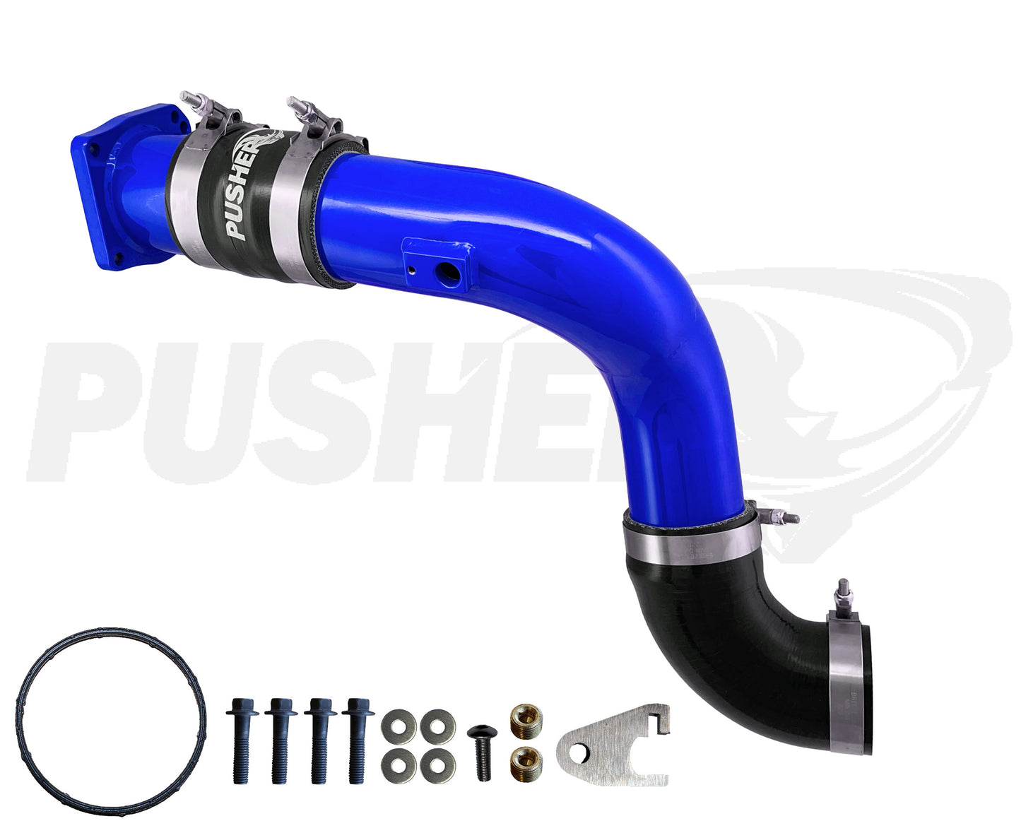 Pusher HD 3" Cold Side Charge Tube for 2011-16 Ford F250/350 6.7L Powerstroke w/ Throttle Valve Replacement