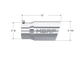 MBRP Universal Tip 6 O.D. Dual Wall Angled 5 inlet 12 length