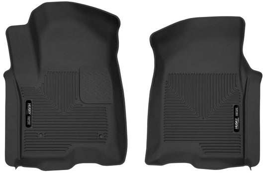 Husky Liners 19-23 Chevy Silverado 1500 Crew Cab/Double Cab X-Act Contour Front Black Floor Liners