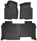 Husky Liners 19-23 GMC Sierra 1500 Double Cab Weatherbeater Black Front & 2nd Seat Floor Liners