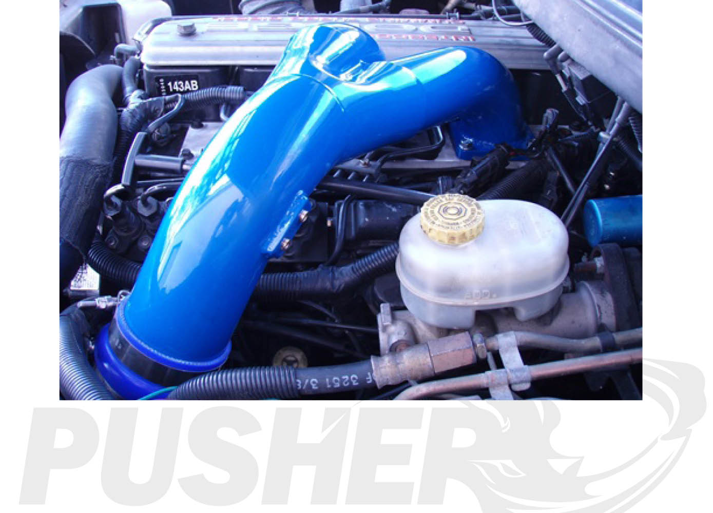 Pusher 3.5" MEGA Twin Intake System 1994-1998 Dodge Cummins 12v