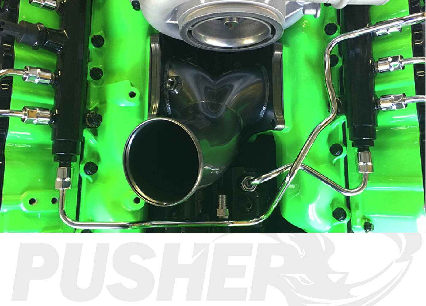 Pusher SuperMax Intake System & Pusher Max 3" Driver-side Charge Tube for 2006-2010 Duramax LBZ/LMM Trucks