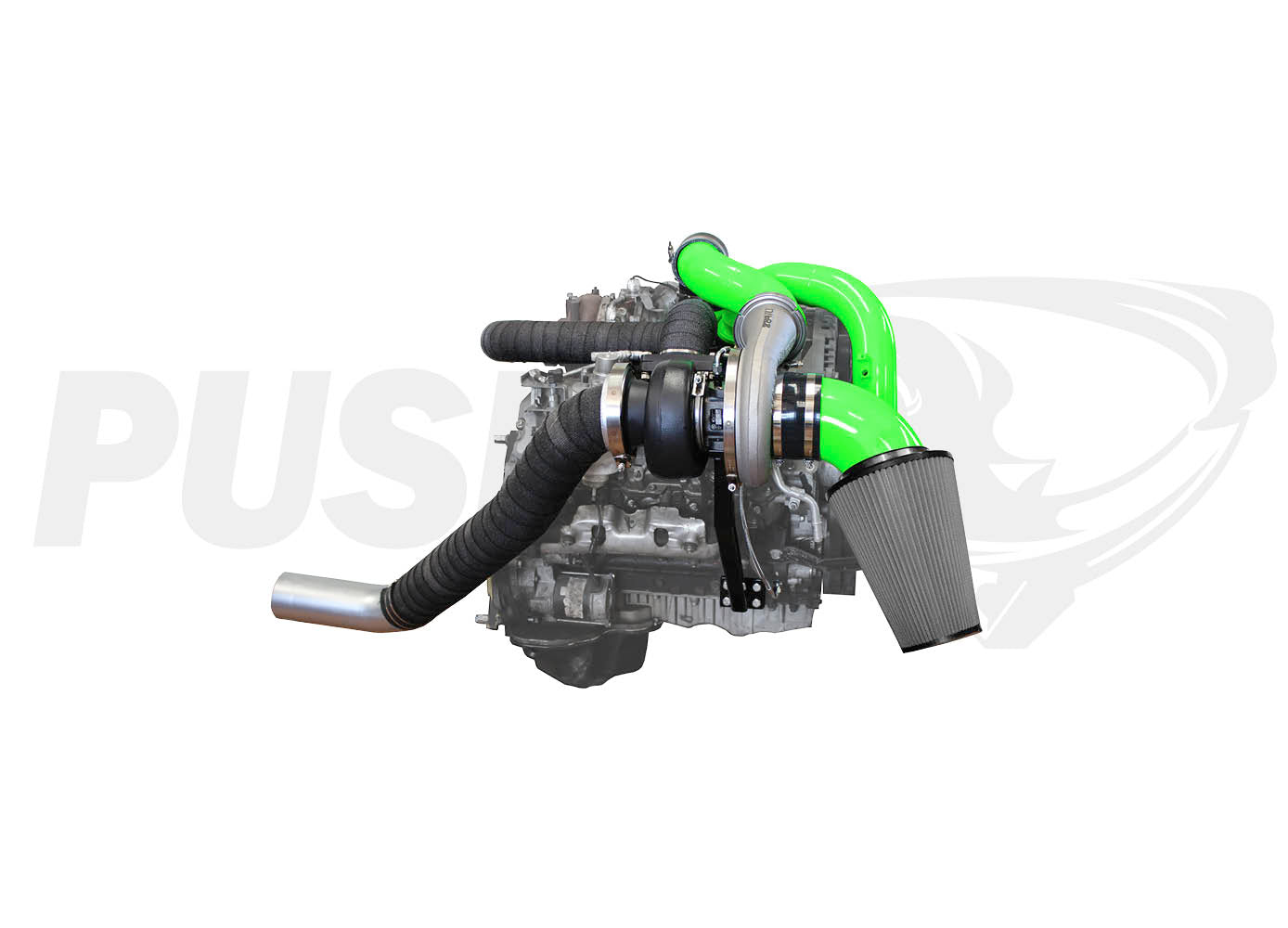 Pusher Max Compound Turbo System for 2007.5-2010 Duramax LMM Trucks