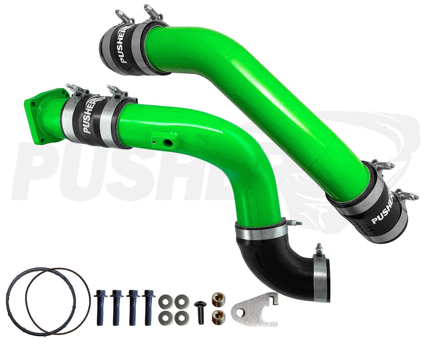 Pusher 3" Hot & Cold Side Charge Tubes for 2011-14 Ford F250/350 6.7L Powerstroke w/ Throttle Valve Replacement