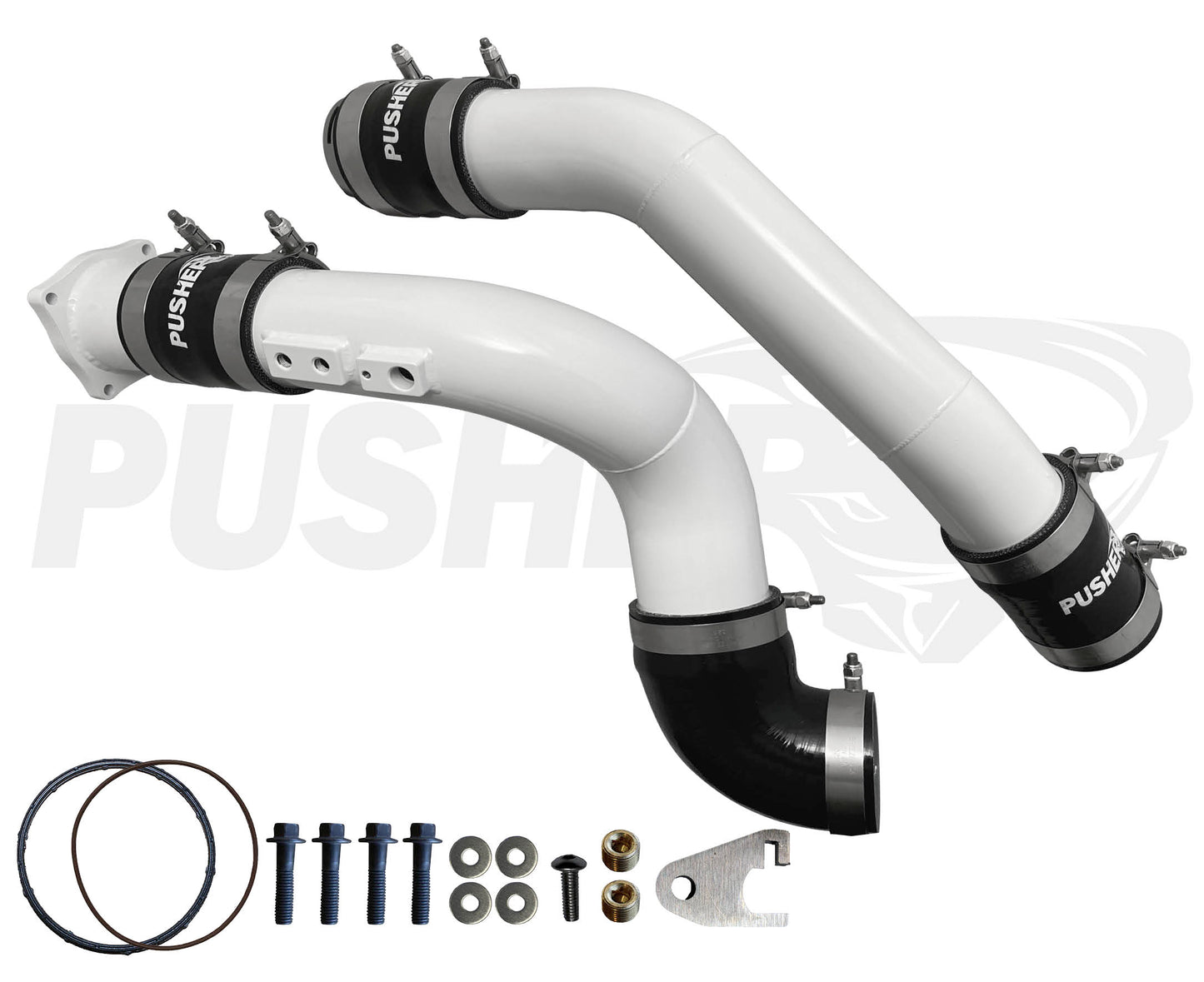 Pusher 3" Hot & Cold Side Charge Tubes for 2011-14 Ford F250/350 6.7L Powerstroke w/ Throttle Valve Replacement