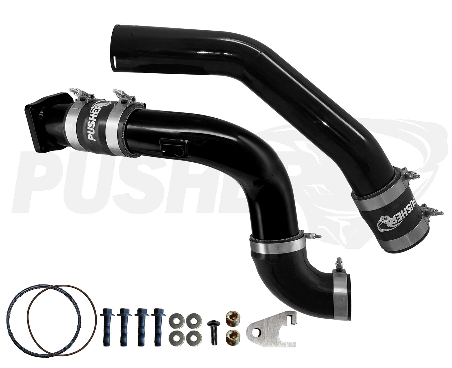 Pusher 3" Hot & Cold Side Charge Tubes for 2011-14 Ford F250/350 6.7L Powerstroke w/ Throttle Valve Replacement