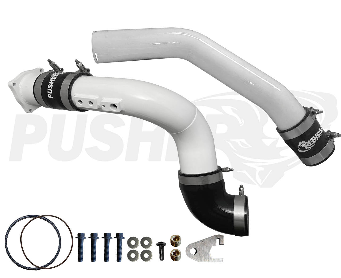 Pusher 3" Hot & Cold Side Charge Tubes for 2011-14 Ford F250/350 6.7L Powerstroke w/ Throttle Valve Replacement