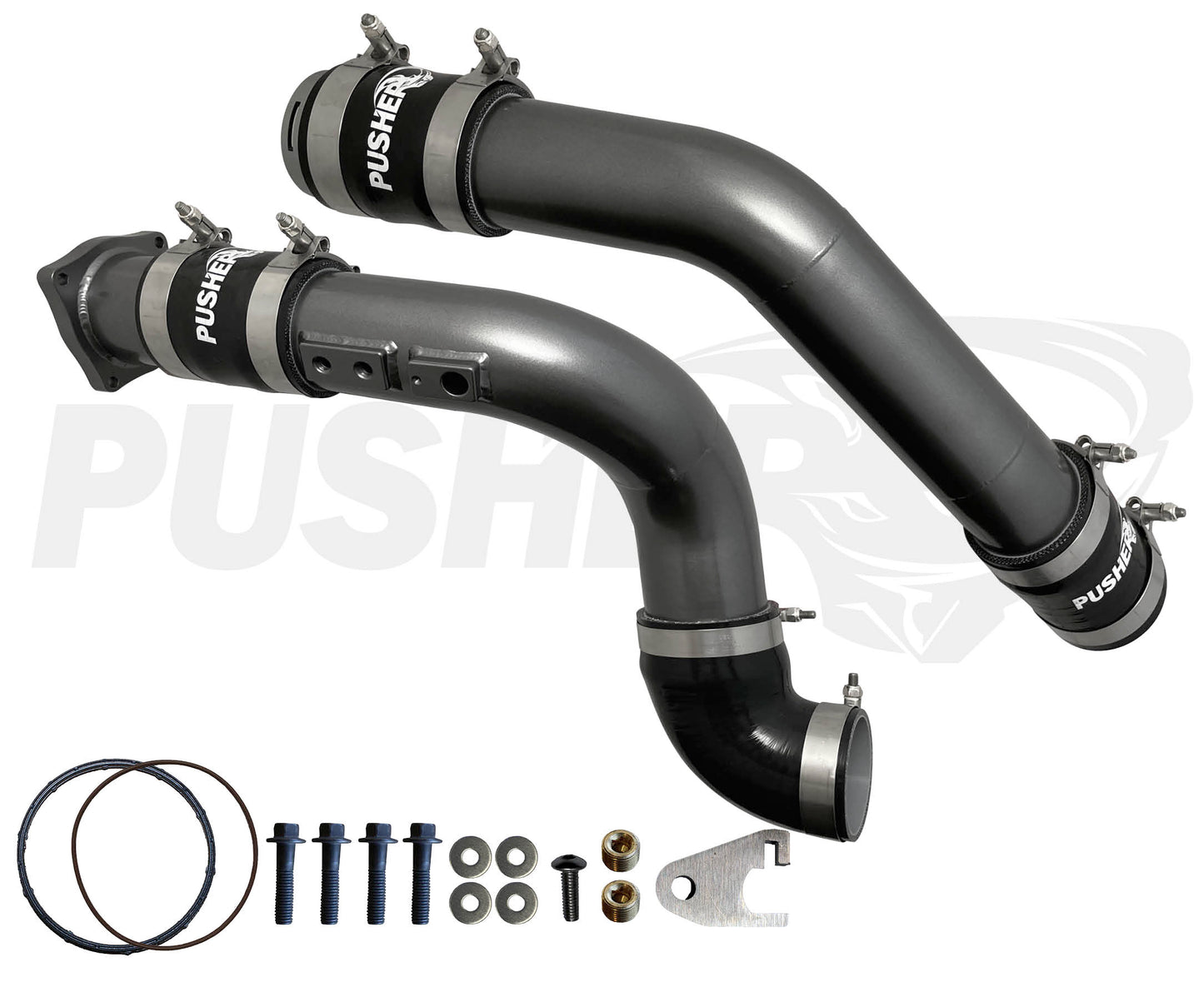 Pusher 3" Hot & Cold Side Charge Tubes for 2015-16 Ford F250/350 6.7L Powerstroke w/ Throttle Valve Replacement