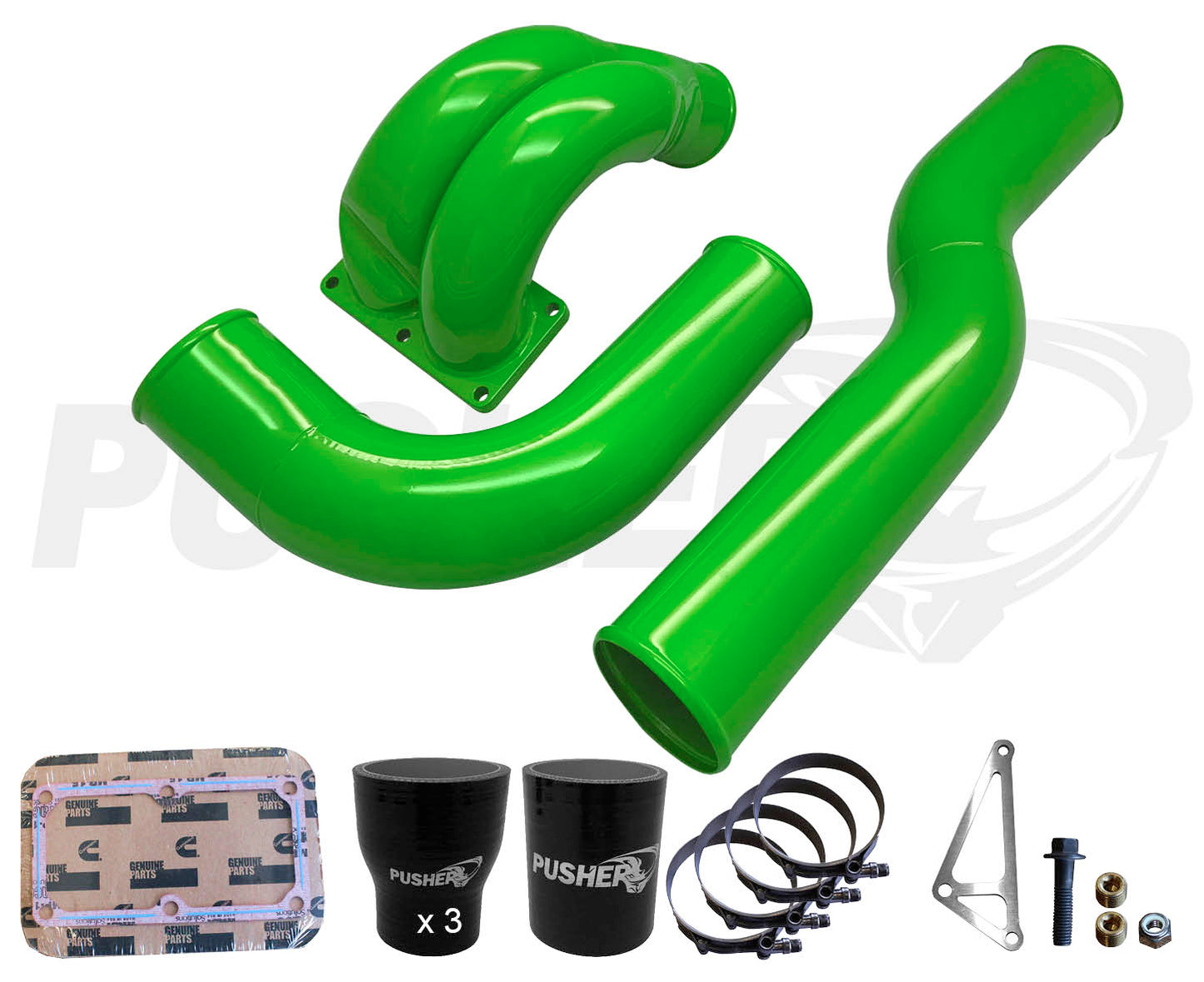 Pusher 3.5" MEGA Intake System with Passenger Side Intercooler Tube for 2010-2012 Dodge Cummins