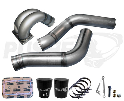 Pusher 3.5" MEGA Intake System with Passenger-Side Intercooler Tube for 2013-2018 Ram Cummins