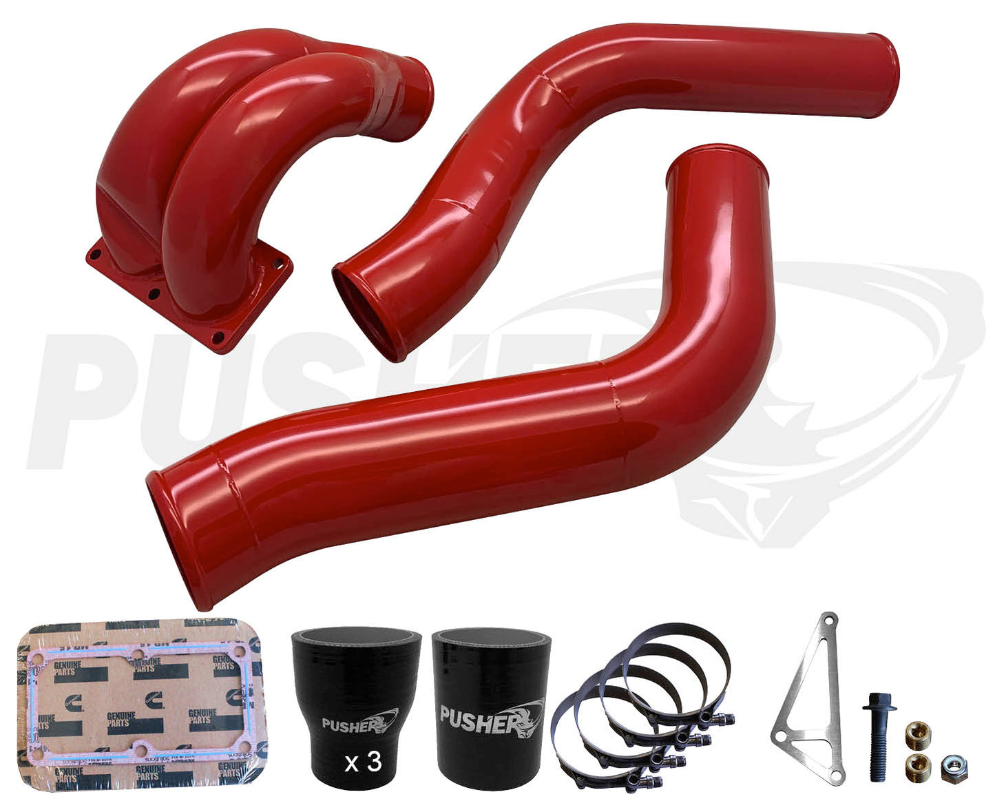 Pusher 3.5" MEGA Intake System with Passenger-Side Intercooler Tube for 2013-2018 Ram Cummins