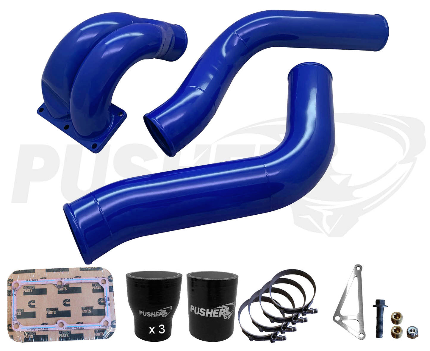 Pusher 3.5" MEGA Intake System with Passenger-Side Intercooler Tube for 2013-2018 Ram Cummins