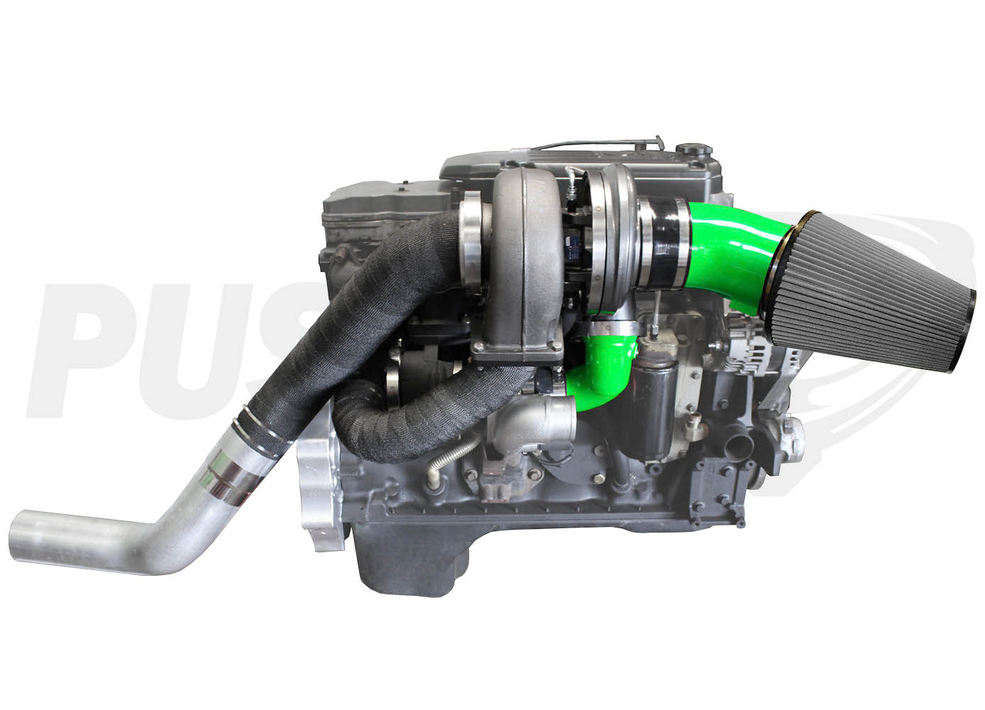 Pusher High Mount Compound Turbo System for 2010-2012 Ram 6.7L Cummins Trucks