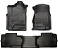 Husky Liners 14 Chevrolet Silverado/GMC Sierra Dbl Cab WeatherBeater Black Front&2nd Seat Floor Line