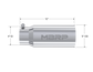 MBRP Universal Tip 5 O.D. Dual Wall Straight 4 inlet 12 length