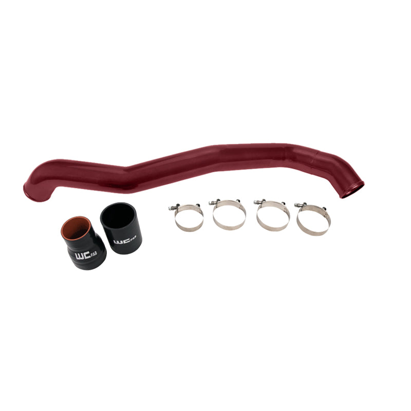 Wehrli 11-16 Chevrolet 6.6L LML Duramax Driver Side 3in Intercooler Pipe - WCFab Red