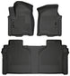 Husky Liners 19-23 Chevrolet Silverado 1500 Crew Cab WeatherBeater Blk Front & 2nd Seat Floor Liners